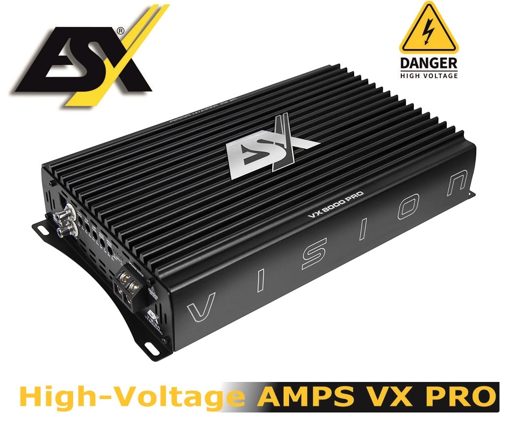 ESX VX8000PRO Mono Ultra Class D Digital 1 Kanal Verstärker 8000 Watt RMS